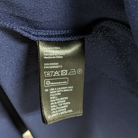 Navy Lace Back & Sleeve Semi-Formal Dress - Picture 7 of 7